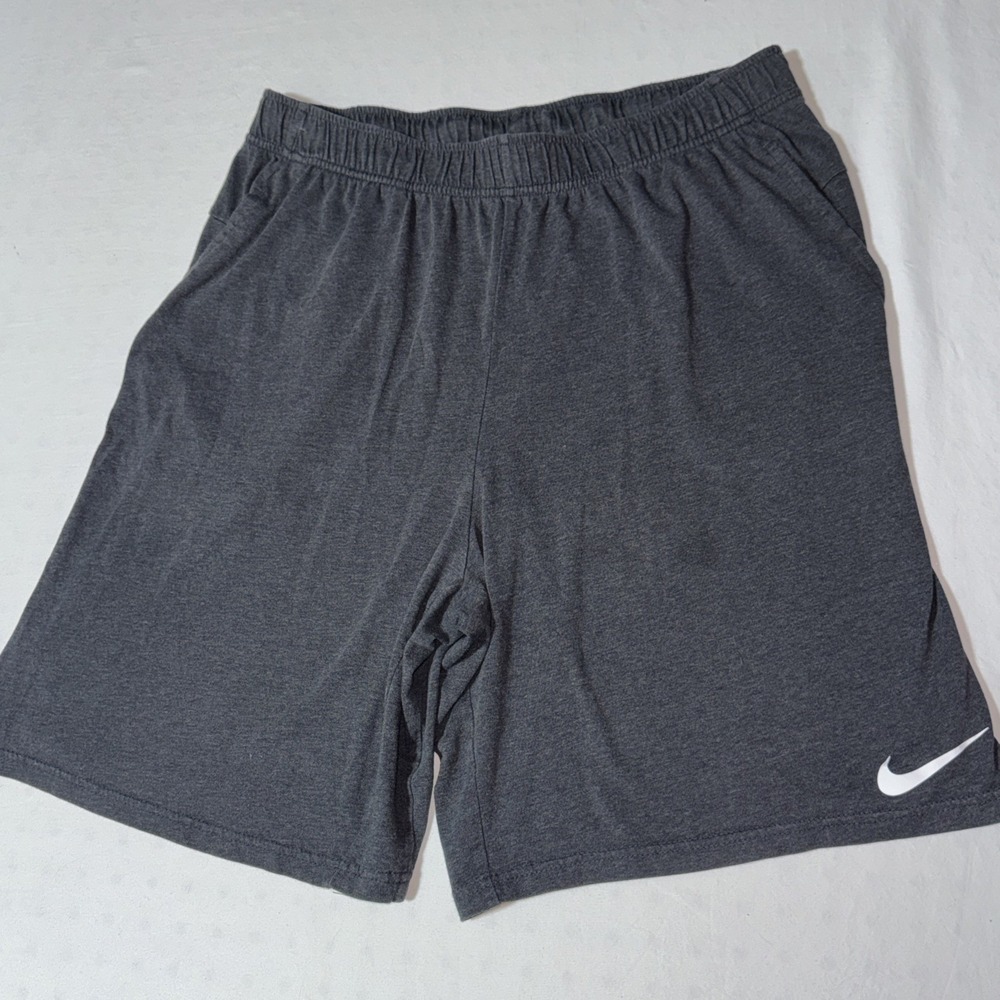 Nike Shorts Men's XLT Dri-FIT Standard Fit Gray Athletic Drawstring Lightweight‎